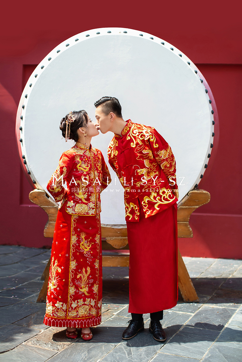王先生&陈小姐夫妇时尚街拍城堡婚纱照               深圳婚纱摄影