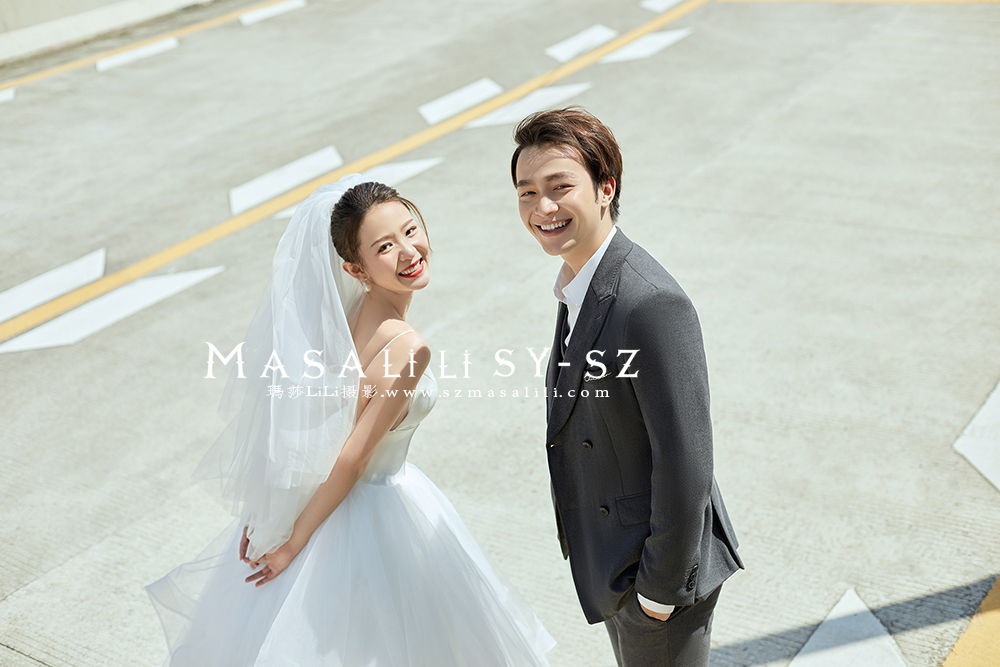 夏先生&吴小姐生城市旅拍盐田港码头婚纱照                            深圳婚纱摄影