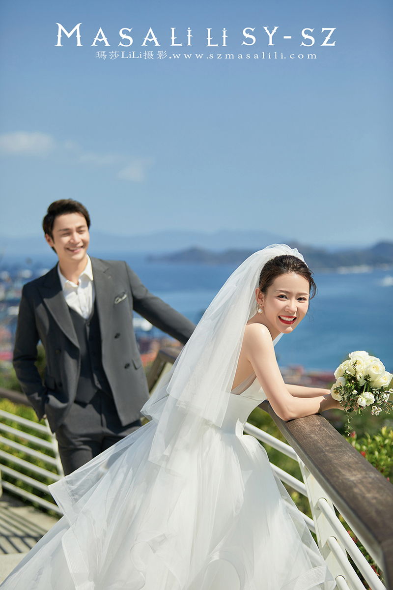 夏先生&吴小姐生城市旅拍盐田港码头婚纱照                            深圳婚纱摄影