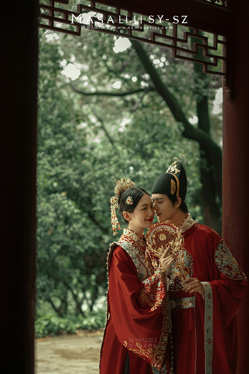 园博园古风婚纱照                               深圳婚纱摄影