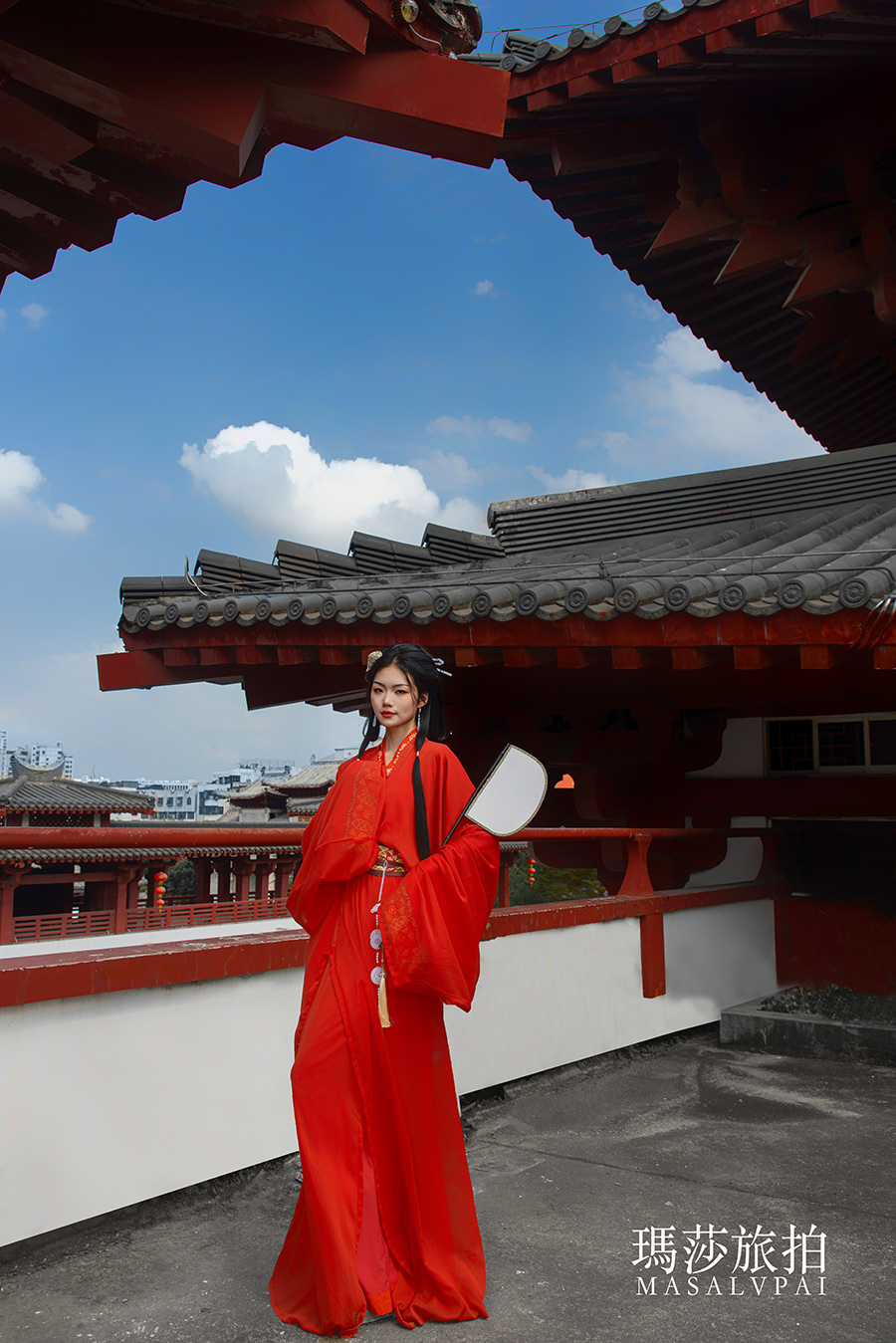姗姗战国袍                              深圳汉服写真旅拍