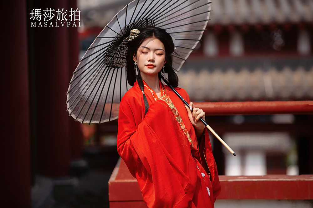 姗姗战国袍                              深圳汉服写真旅拍