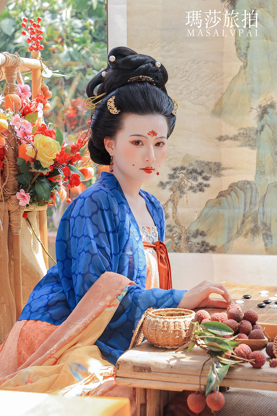 小雨                         甘坑古镇汉服写真