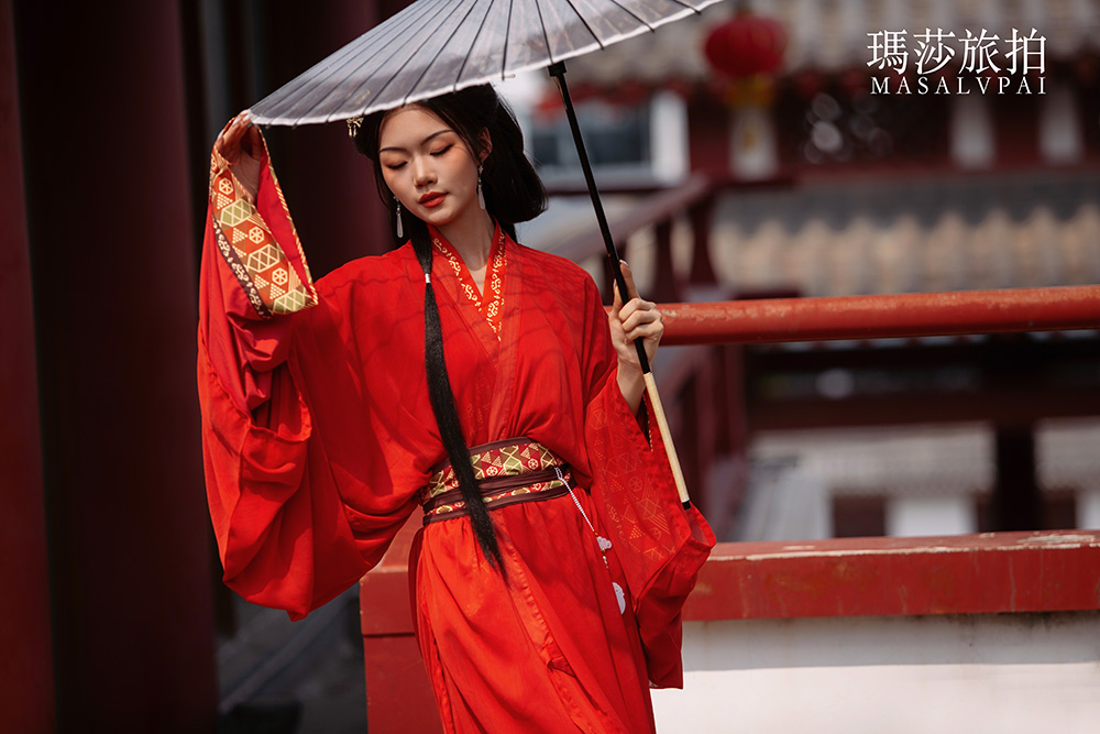 姗姗战国袍                              深圳汉服写真旅拍