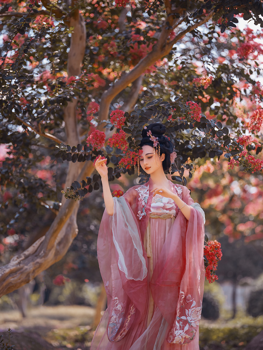 刘小姐仙湖公园紫薇花                   深圳外景写真