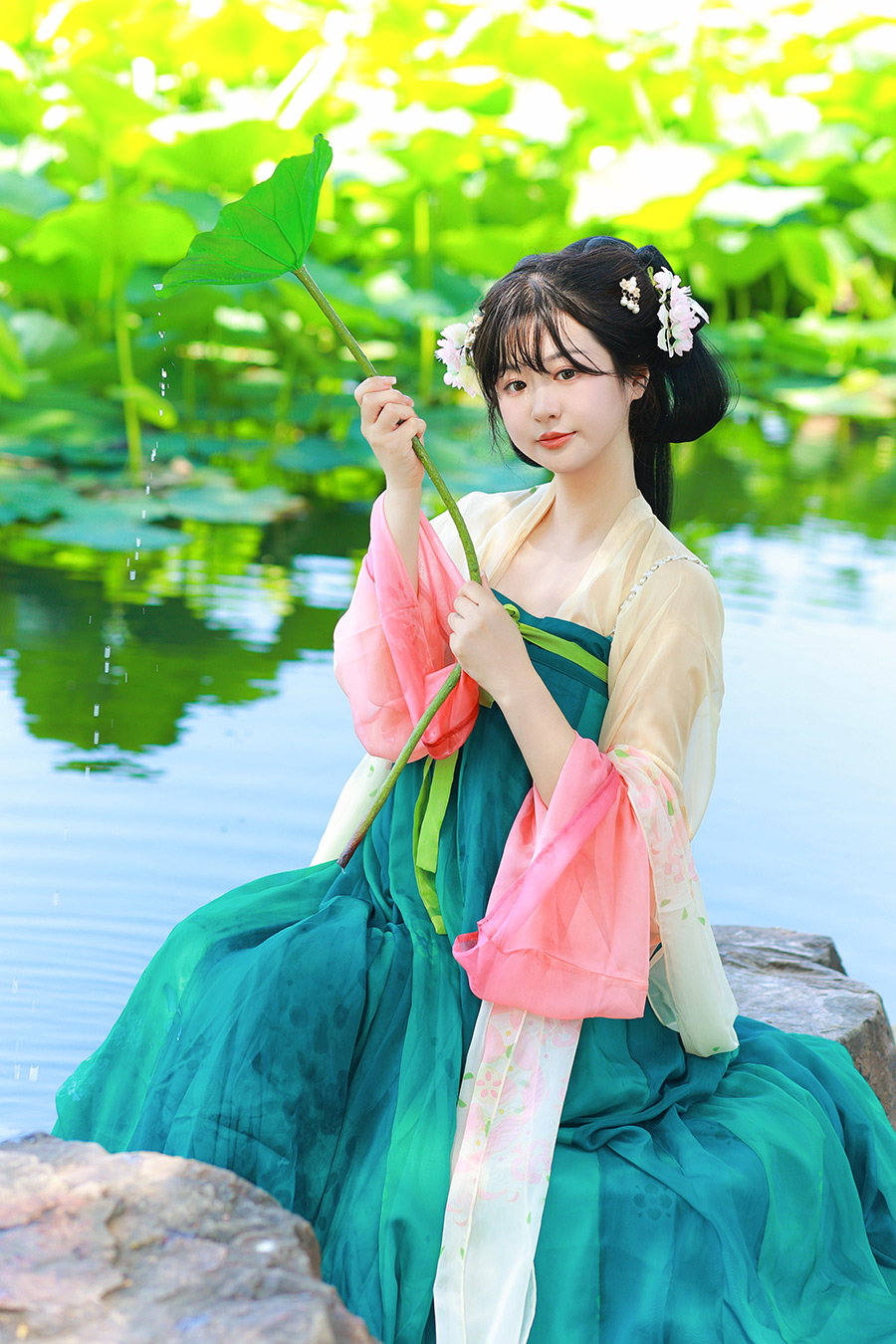 袁小姐洪湖公园                           深圳汉服写真外景