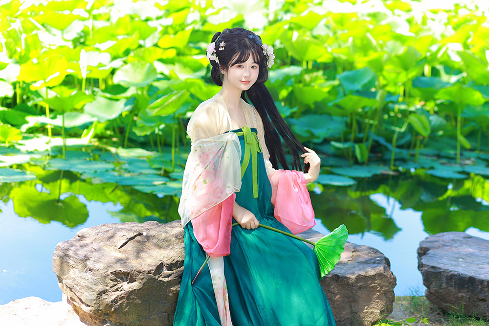 袁小姐洪湖公园                           深圳汉服写真外景
