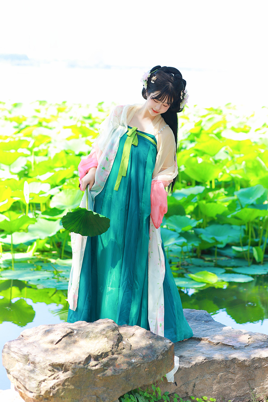 袁小姐洪湖公园                           深圳汉服写真外景