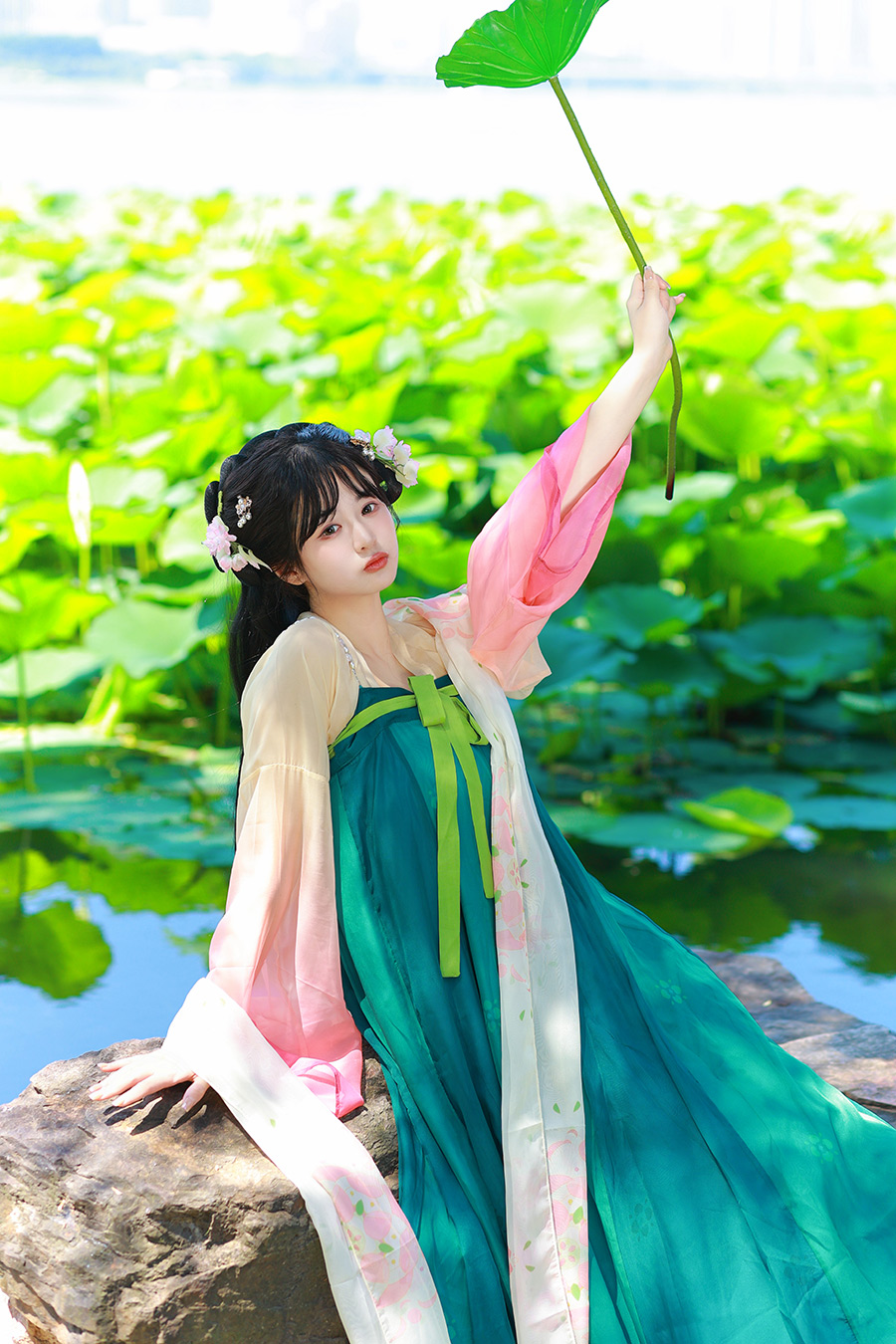 袁小姐洪湖公园                           深圳汉服写真外景