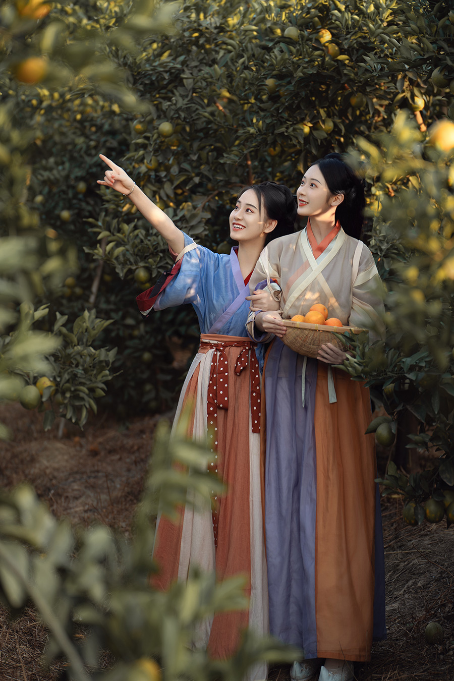 橘子园汉服闺蜜照                   深圳汉服写真