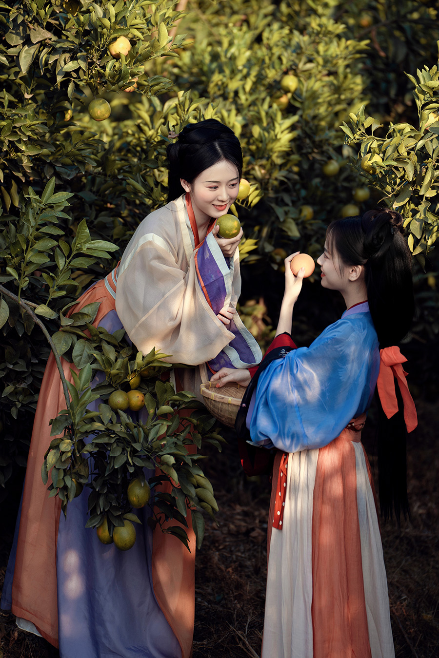 橘子园汉服闺蜜照                   深圳汉服写真
